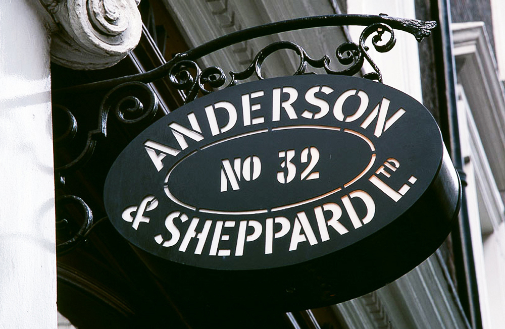 Retail store atelier design interiors luxury Haberdashery Anderson & Sheppard Ltd, London, England UK International