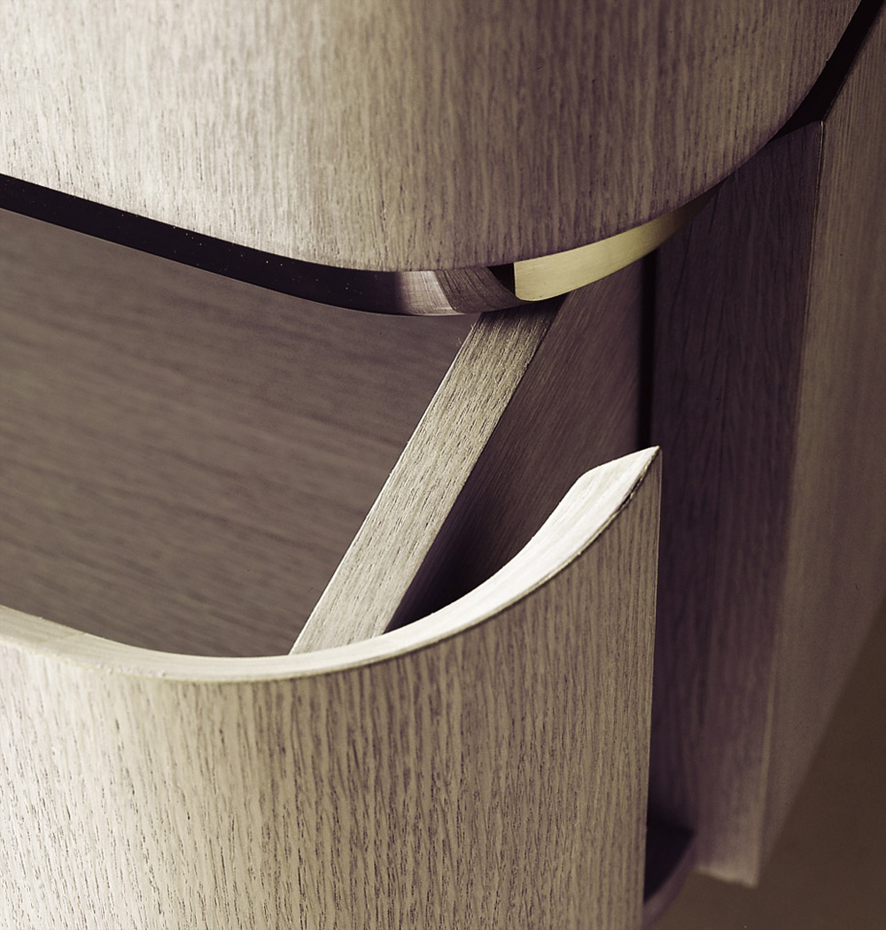 Custom furniture design luxury home decor wood XL commode close up