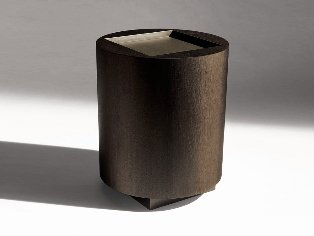 Custom furniture design luxury home decor wood round pedestal table gueridon fut