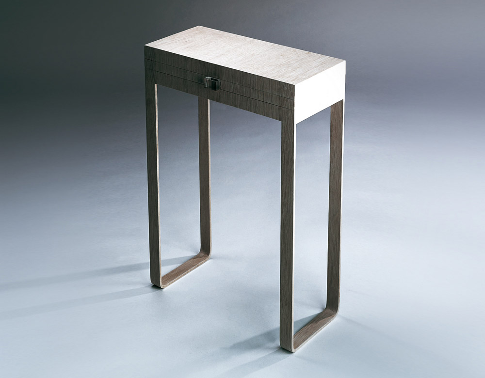 Custom furniture design luxury home decor wood chevet double peau wood bedside table