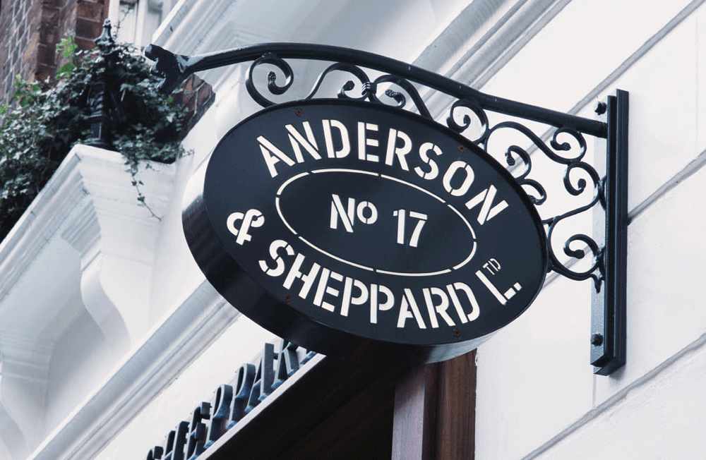 Retail store atelier design interiors luxury Haberdashery Anderson & Sheppard Ltd, London, England UK International